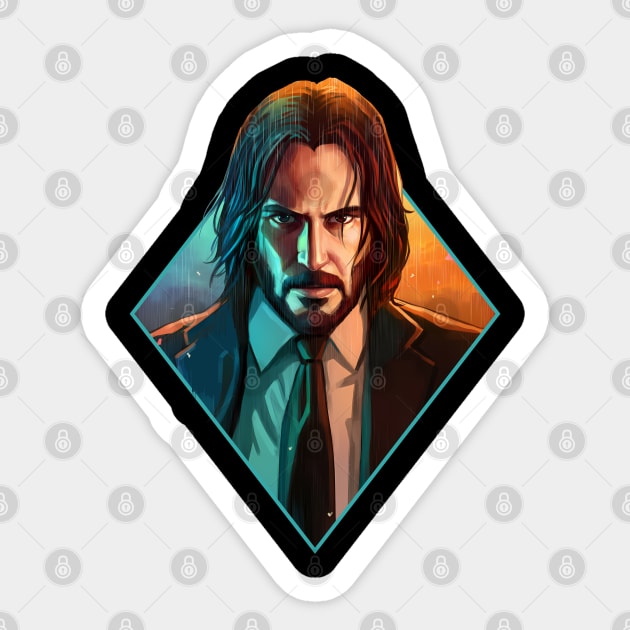 Keanu Reeves in the John Wick! Sticker by sagitarius